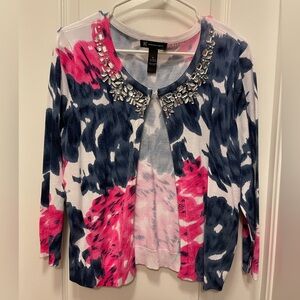 INC Floral Sweater